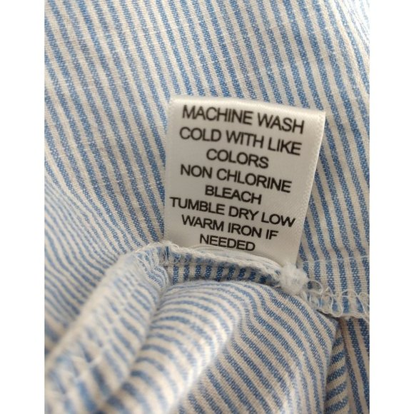 100% Cotton Collared Shirt Popover V-Neck Size XL - Picture 10 of 10